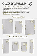 Akik 8602 Krem - Modern Spor Saçaklı Akrilik Halı - Görsel 4