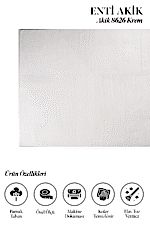 Akik 8626 Krem - Dekoratif Tasarımıyla Oturma Odası Halısı - Görsel 2