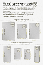 Antik 1808 Beyaz - Minimalist Tarzda Saf Beyaz Salon Halısı - Görsel 5