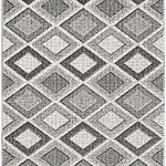 Bukle 1402 Gri - Gri ve Mavi Tonlarda Oturma Odası Halısı