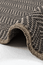 Antik 1801 Koyu Gri - Yoğun Dokuya Sahip Koyu Gri Halı Modeli - Görsel 3