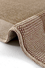 Antik 1807 Bej - Zarif Kenar Şeritli Sade Bej Halı - Görsel 3