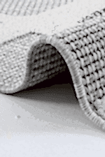 Bukle 1414 Gri - Gri Tonlarda Yumuşak Dokulu Modern Halı - Görsel 3