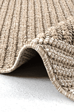 Bukle 1416 Bej - Şık V Desenli Minimalist Ev Halısı - Görsel 3