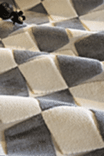 İndus 8004 Krem - Dama Desenli Genç Odası ve Oturma Odası Halısı - Görsel 5