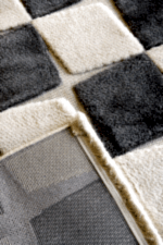 İndus 8004 Krem - Dama Desenli Genç Odası ve Oturma Odası Halısı - Görsel 3