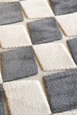 İndus 8004 Krem - Dama Desenli Genç Odası ve Oturma Odası Halısı - Görsel 6