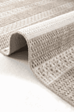 Lora 3201 Bej - Sıcak Tonlarda Çizgili Şık Salon Halısı - Görsel 3