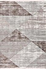 Mira 1610 Vizon Kahve - Kolay Temizlenebilir, Yoğun Dokulu, Modern Salon Halısı