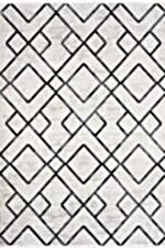 Mira 1617 Gri - Modern Geometrik Çizgili Salon Halısı