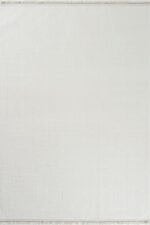 Piana 1101 Beyaz - Ferahlatıcı Beyaz Renkli İnce Dokulu Halı