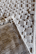 Polo 7802 Krem - Açık Renkli Sade ve Şık Halı Modeli - Görsel 2