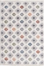 Polo 7806 Multi - Renkli Geometrik Desenli Modern Halı