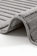 Prag 9202 Gri- Modern Dokulu ve Parçalı Desen Koyu Gri Halı - Görsel 3