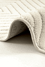 Prag 9205 Krem - Göz Alıcı ve Modern Elmas Deseniyle - Görsel 3