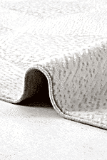 Roma 1302 Beyaz - İnce Dokuya Sahip Şık Beyaz Halı - Görsel 2