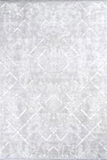 Sateen 6417 Gri - Modern Stil Diamond Motifli Halı