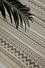 Step 2207 Gri - Modern Boho Stilde Gri Çizgili Halı - Görsel 7