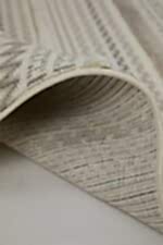 Step 2207 Gri - Modern Boho Stilde Gri Çizgili Halı - Görsel 5