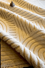 Step 2213 Krem - Kabartmalı Desenli Krem Salon Halısı - Görsel 5