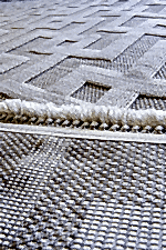 Togo 7511 Beyaz - Minimalist Tarzda Beyaz Geometrik Salon Halısı - Görsel 3