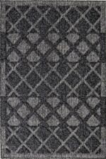 Togo 7512 Antrasit - Antrasit Renkli Elmas Desenli Modern Halı