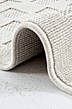 Togo 7514 Krem - Krem Renkli Dama Desenli Modern Halı - Görsel 3