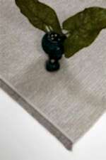 Vega 1453 Gri - Giriş Alanları İçin Kaymaz Tabanlı Yuvarlak Gri Halı - Görsel 5