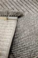 Vega 1456 Gri - Gri Yuvarlak Halı ile Modern Antre Dekoru - Görsel 5