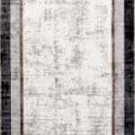 Dora 1901 Vizon - Çerçeve Desenli Eskitme Görünümlü Salon Halısı