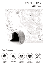 Eliza 4329 Vizon - Yumuşak Dokulu Oturma Odası Halısı - Görsel 2