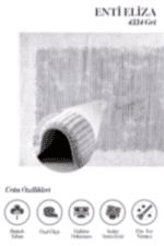 Eliza 4334 Gri - Modern Salon ve Oturma Odası Halısı - Görsel 2