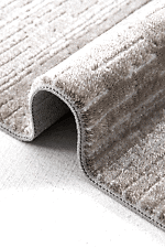 Eliza Plus 3406 Kahve - Natürel Tonlarda Dikey Desenli Halı - Görsel 3