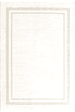 Akik 8602 Krem - Modern Spor Saçaklı Akrilik Halı