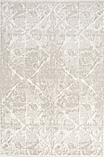 Eliza 4328 Vizon - Zarif Desenli Oturma Odası Halısı