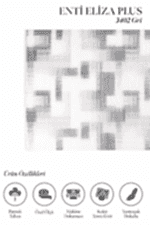 Eliza Plus 3402 Gri - Dijital Fırça Efektli Gri Salon Halısı - Görsel 2