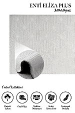 Eliza Plus 3404 Beyaz - Dingin ve Sade Desenli Beyaz Halı - Görsel 2