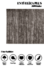 Eliza Plus 3406 Kahve - Natürel Tonlarda Dikey Desenli Halı - Görsel 2