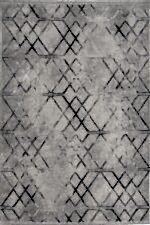 Florya 8107 Gri - Modern Salon Halısı & Kolay Temizlenen