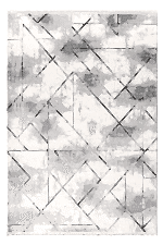 Lizbon 4511 Gri - Yumuşak Dokulu Yatak Odası Halısı