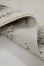 Lizbon 4512 Gri - Yumuşak Doku, Minimalist Desenli Halı - Görsel 5