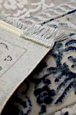 Miras 6801 Gri Mavi - Lüks ve Dayanıklı Makine Halısı - Görsel 4