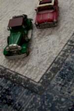 Miras 6809 Gri Mavi - Yumuşak Dokulu Yatak Odası Halısı - Görsel 7