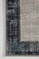 Miras 6809 Gri Mavi - Yumuşak Dokulu Yatak Odası Halısı - Görsel 3