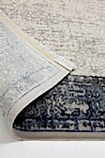 Miras 6809 Gri Mavi - Yumuşak Dokulu Yatak Odası Halısı - Görsel 4