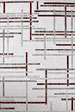 Thema 9412 Gri - Modern Çizgisel Desenli Gri Salon Halısı