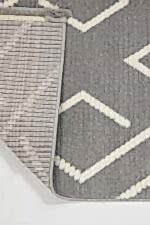 Velar 3605 Gri - Dinamik Desenlere Sahip Gri Renk Halı - Görsel 4