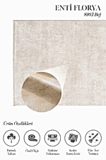 Florya 8103 Bej - Genç & Çocuk Odasına Renkli Halı - Görsel 2