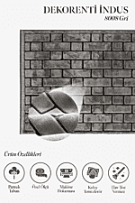 İndus 8008 Gri - Loft ve Ofis Dekorasyonuna Uygun Şık Halı - Görsel 2