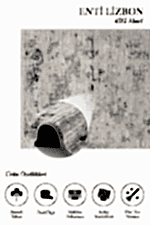 Lizbon 4515  Mavi - Yumuşak Dokulu Oda Halısı - Görsel 2